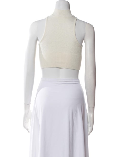 Jonathan Simkhai Mock Neck Sleeveless Crop Top