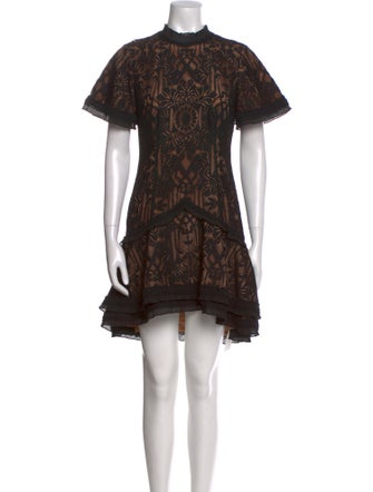 Jonathan Simkhai Lace Pattern Knee-Length Dress