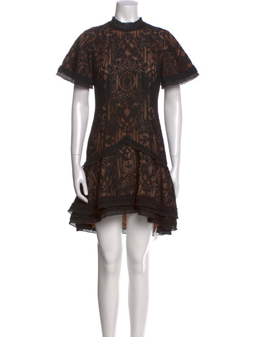 Jonathan Simkhai Lace Pattern Knee-Length Dress