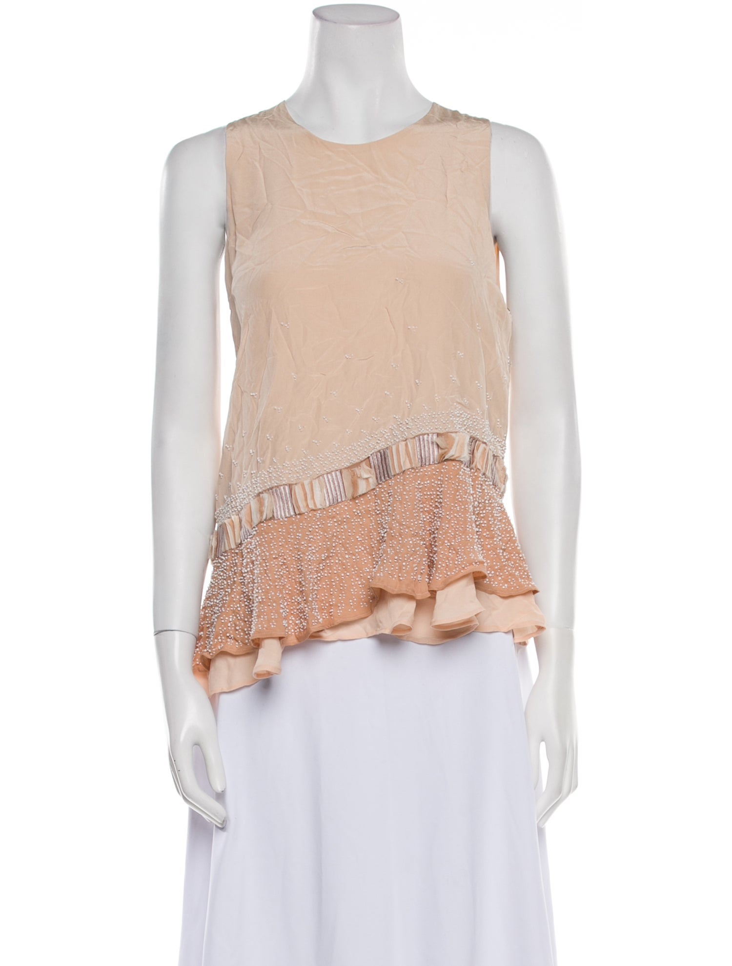 Jonathan Simkhai Silk Scoop Neck Top w/ Tags
