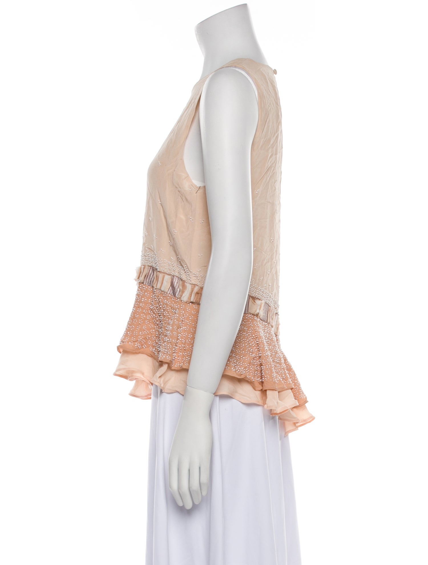 Jonathan Simkhai Silk Scoop Neck Top w/ Tags