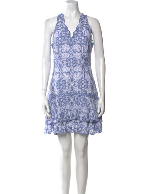 Jonathan Simkhai Lace Pattern Mini Dress