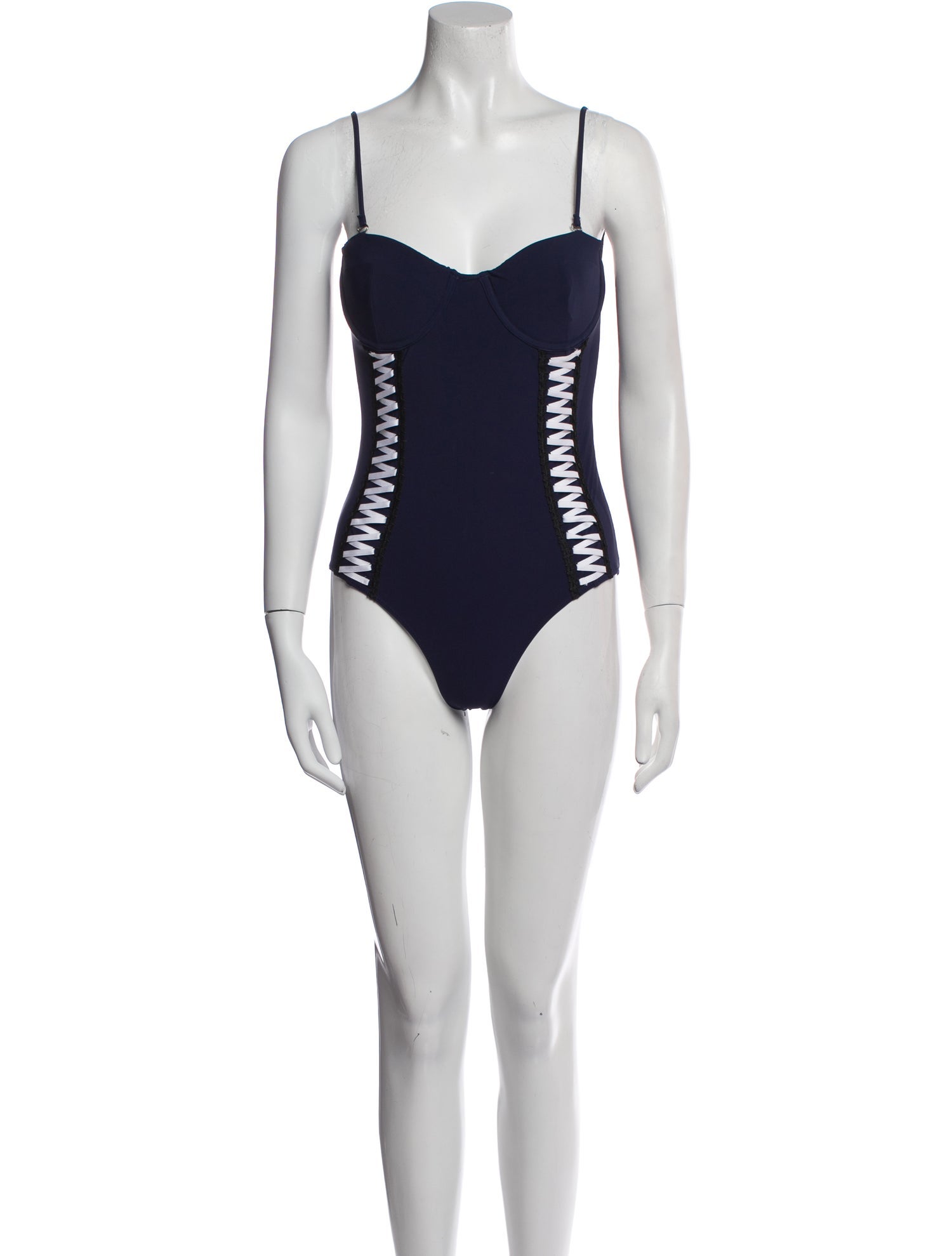 Jonathan Simkhai Cutout Accent One-Piece