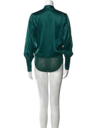 Jonathan Simkhai Silk V-Neck Bodysuit