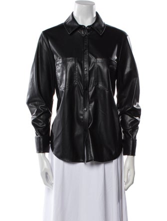 Jonathan Simkhai Long Sleeve Button-Up Top