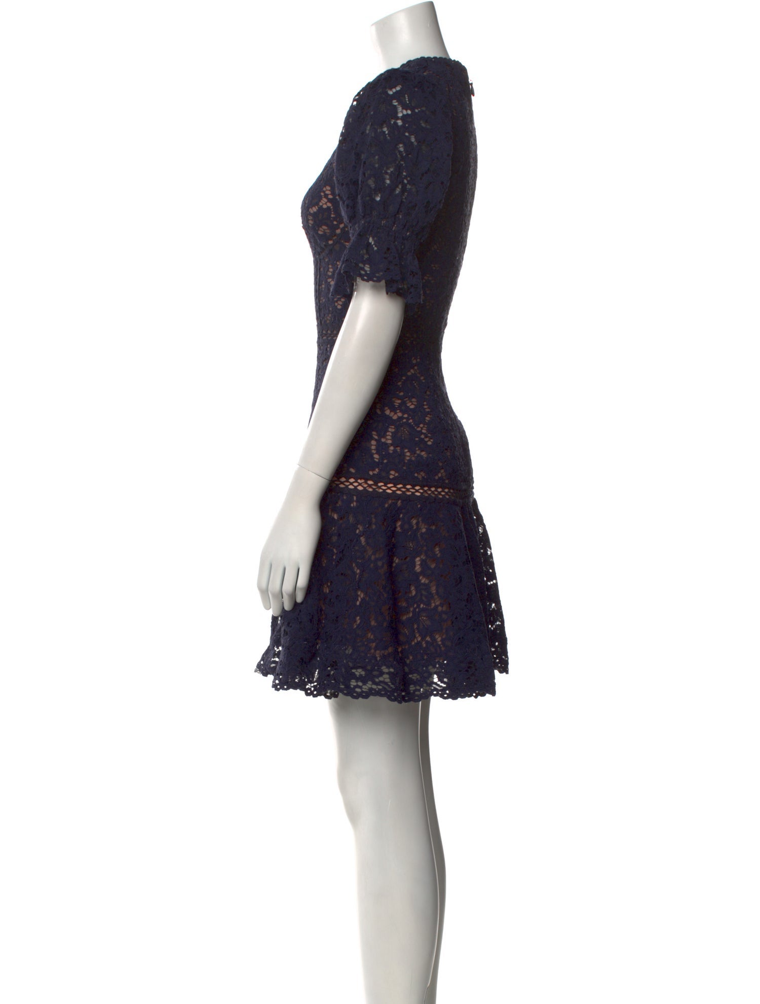 Jonathan Simkhai Lace Pattern Mini Dress