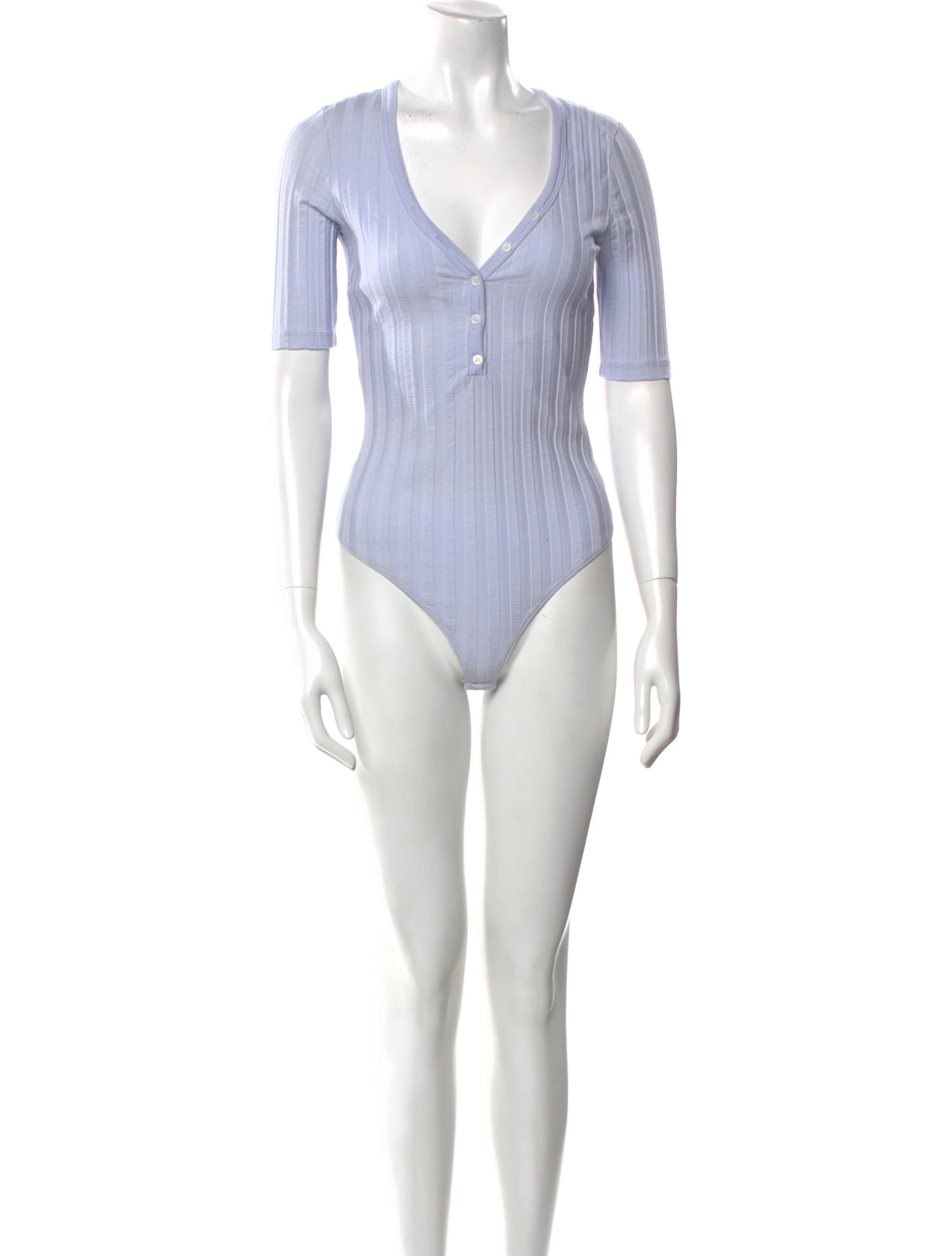 Jonathan Simkhai Lace Pattern V-Neck Crop Top