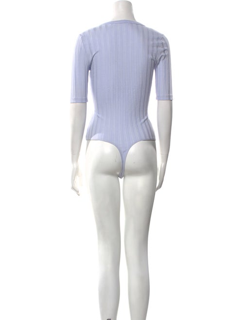 Jonathan Simkhai Lace Pattern V-Neck Crop Top