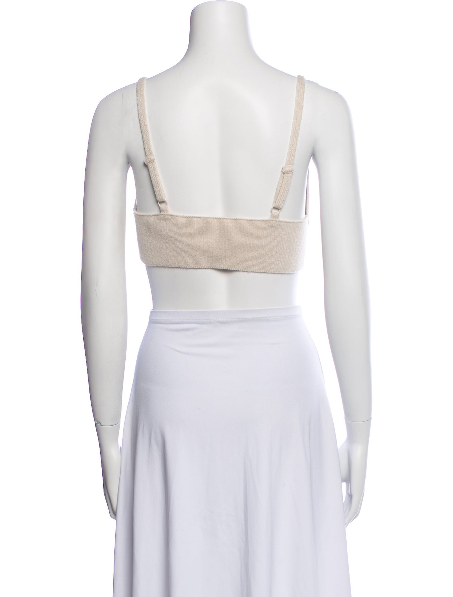 Jonathan Simkhai V-Neck Sleeveless Crop Top
