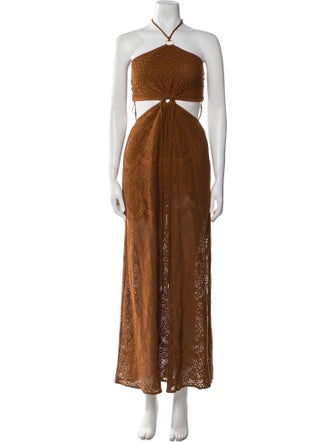 Jonathan Simkhai Halterneck Long Dress