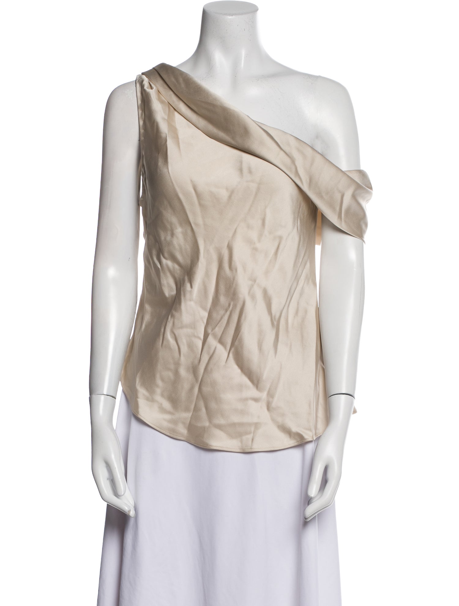 Jonathan Simkhai One-Shoulder Sleeveless Blouse