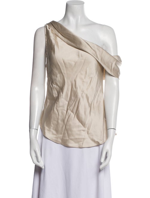 Jonathan Simkhai One-Shoulder Sleeveless Blouse