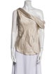 Jonathan Simkhai One-Shoulder Sleeveless Blouse