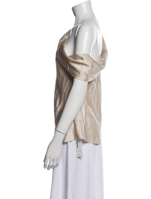 Jonathan Simkhai One-Shoulder Sleeveless Blouse