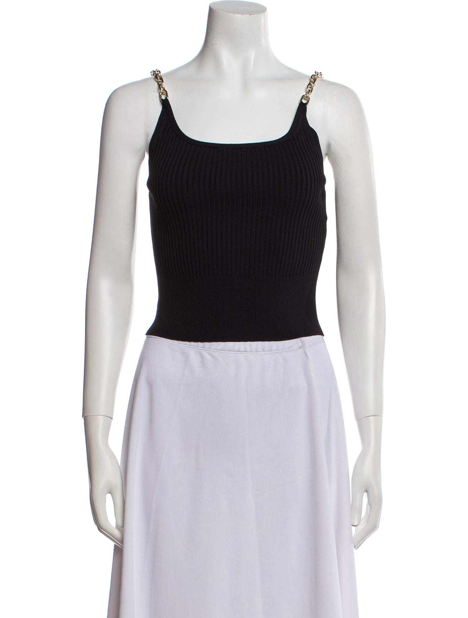Jonathan Simkhai Square Neckline Sleeveless Crop Top