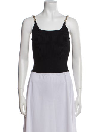 Jonathan Simkhai Square Neckline Sleeveless Crop Top