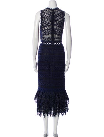 Jonathan Simkhai Lace Pattern Long Dress
