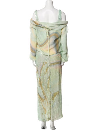 Jonathan Simkhai Nylon Tie-Dye Print Dress Set