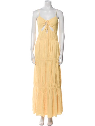 Jonathan Simkhai V-Neck Long Dress