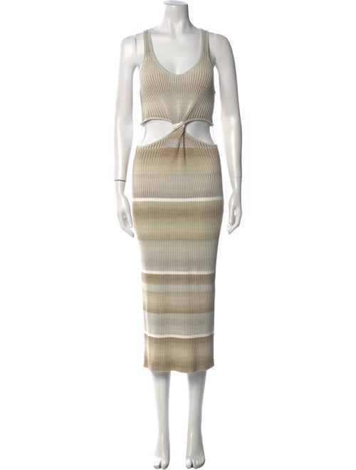 Jonathan Simkhai Striped Midi Length Dress