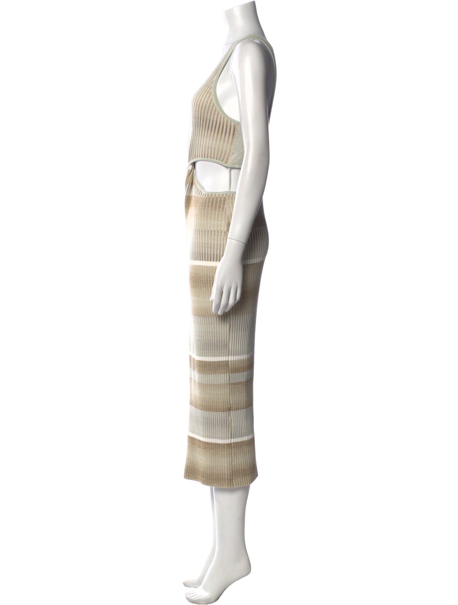Jonathan Simkhai Striped Midi Length Dress