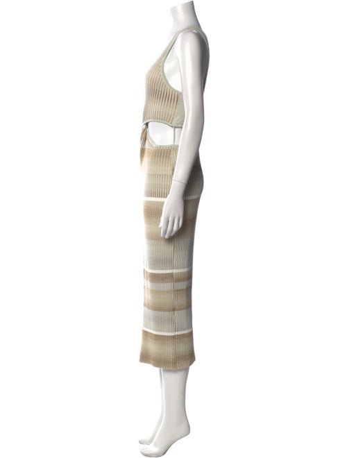 Jonathan Simkhai Striped Midi Length Dress
