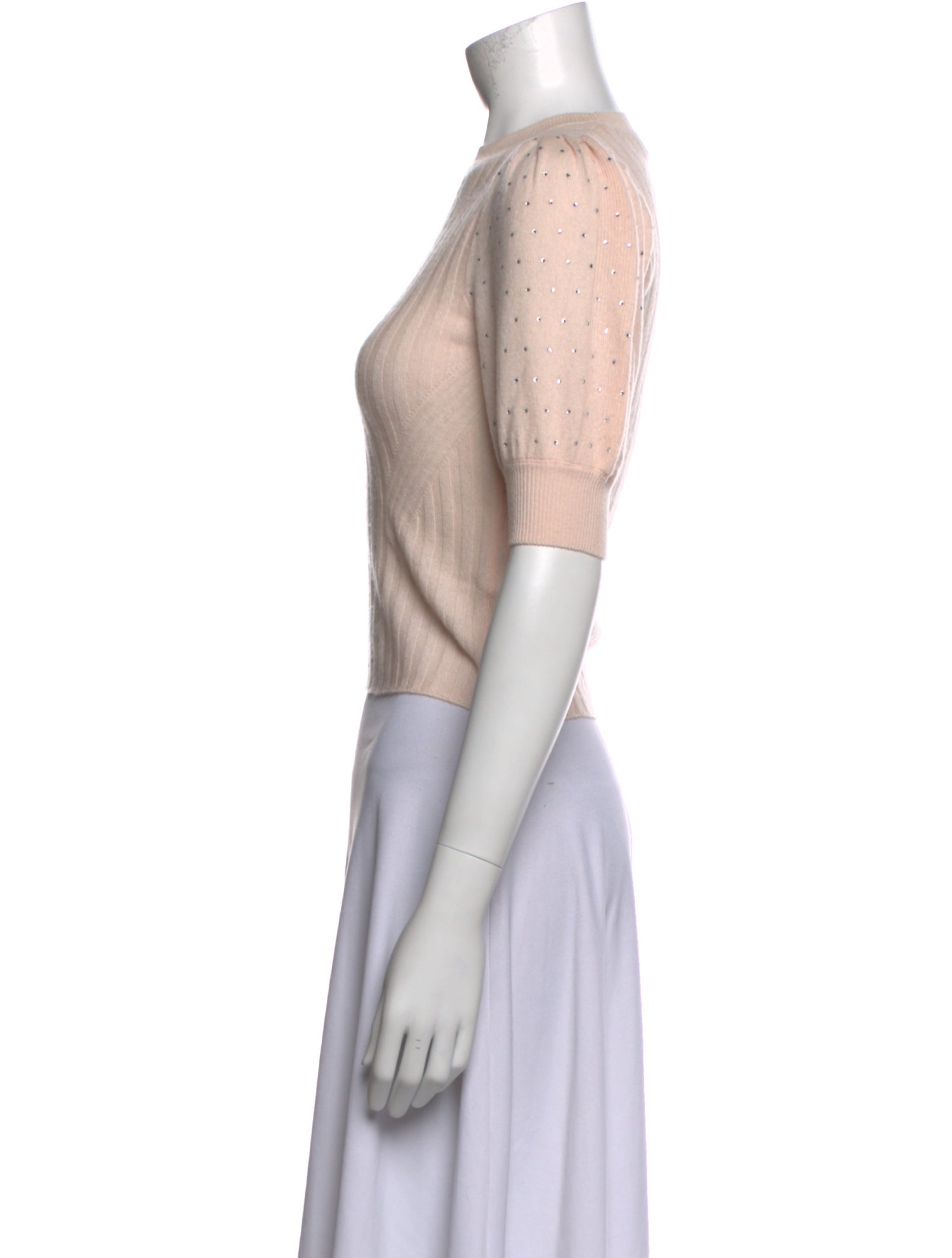 Jonathan Simkhai Wool Crew Neck Crop Top