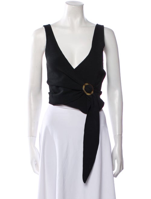 Jonathan Simkhai V-Neck Sleeveless Crop Top