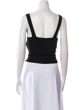 Jonathan Simkhai V-Neck Sleeveless Crop Top