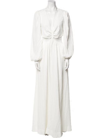 Jonathan Simkhai V-Neck Long Dress