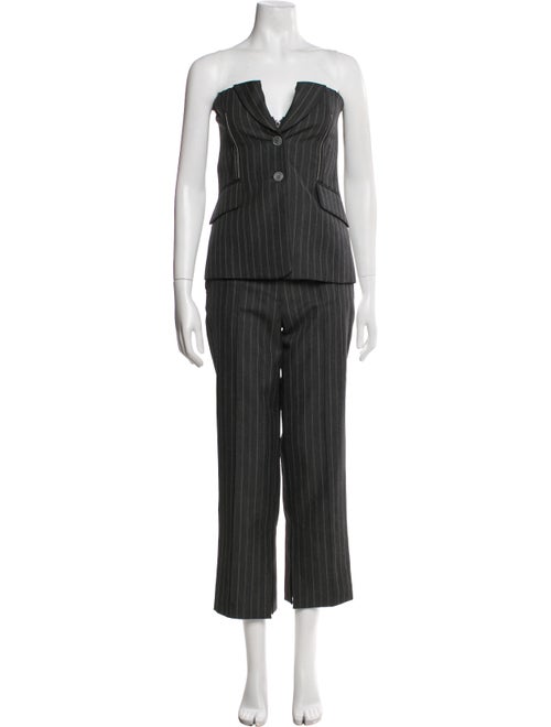 Jonathan Simkhai Wool Striped Pantsuit