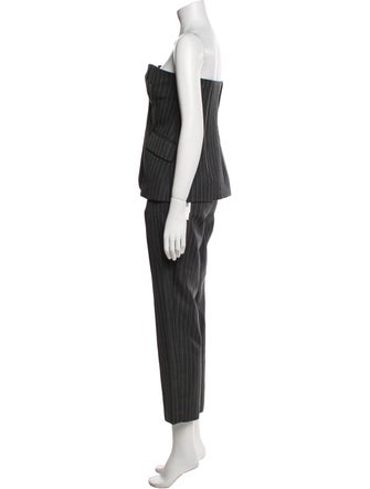 Jonathan Simkhai Wool Striped Pantsuit