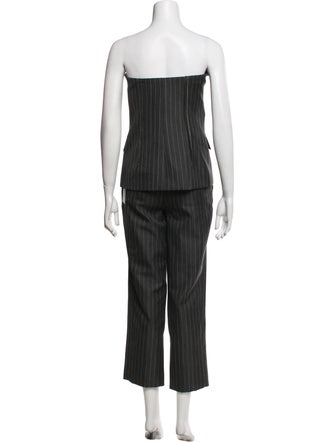 Jonathan Simkhai Wool Striped Pantsuit