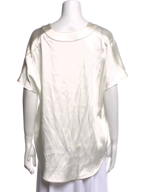 Jonathan Simkhai V-Neck Short Sleeve Blouse