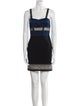 Jonathan Simkhai Colorblock Pattern Mini Dress