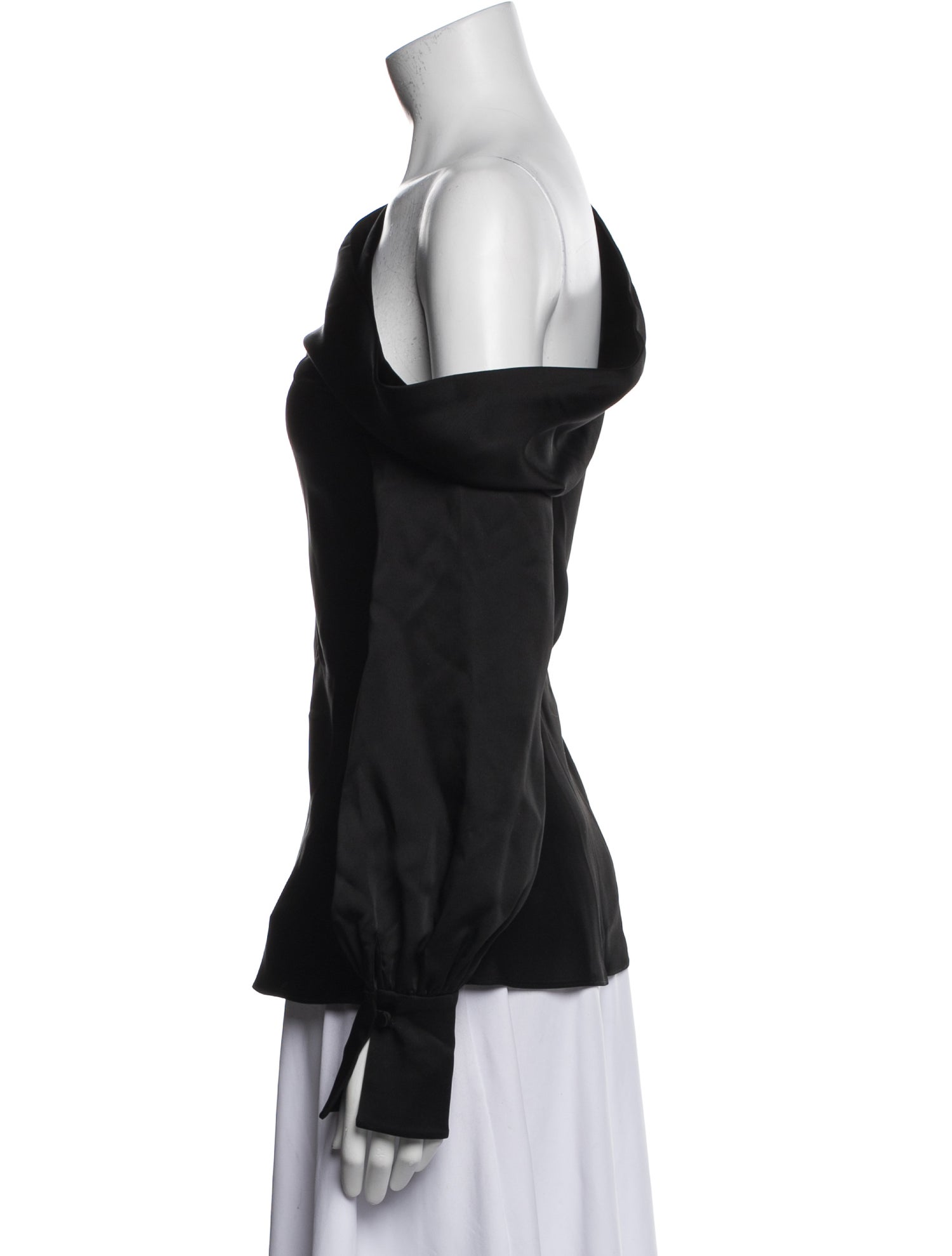 Jonathan Simkhai One-Shoulder Long Sleeve Blouse