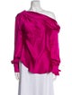 Jonathan Simkhai One-Shoulder Long Sleeve Blouse w/ Tags