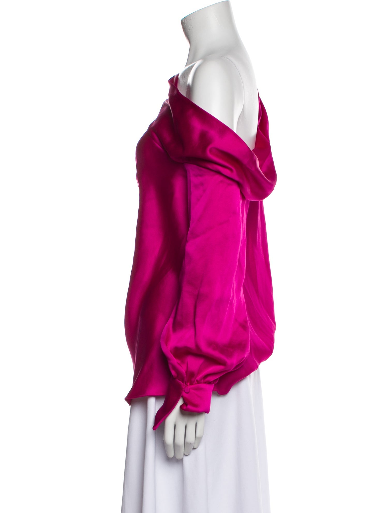 Jonathan Simkhai One-Shoulder Long Sleeve Blouse w/ Tags