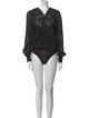Jonathan Simkhai V-Neck Long Sleeve Bodysuit