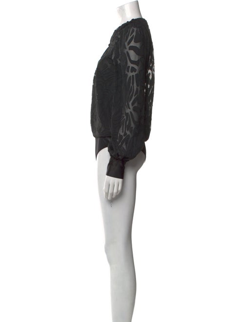 Jonathan Simkhai V-Neck Long Sleeve Bodysuit