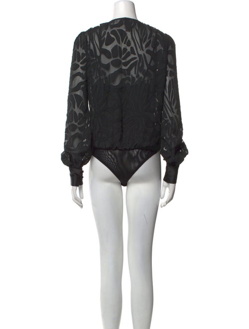Jonathan Simkhai V-Neck Long Sleeve Bodysuit