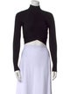 Jonathan Simkhai Mock Neck Long Sleeve Crop Top