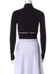 Jonathan Simkhai Mock Neck Long Sleeve Crop Top