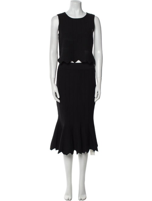 Jonathan Simkhai Nylon Scalloped Accent Skirt Set