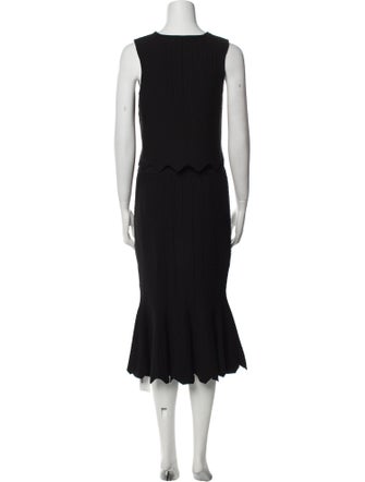 Jonathan Simkhai Nylon Scalloped Accent Skirt Set