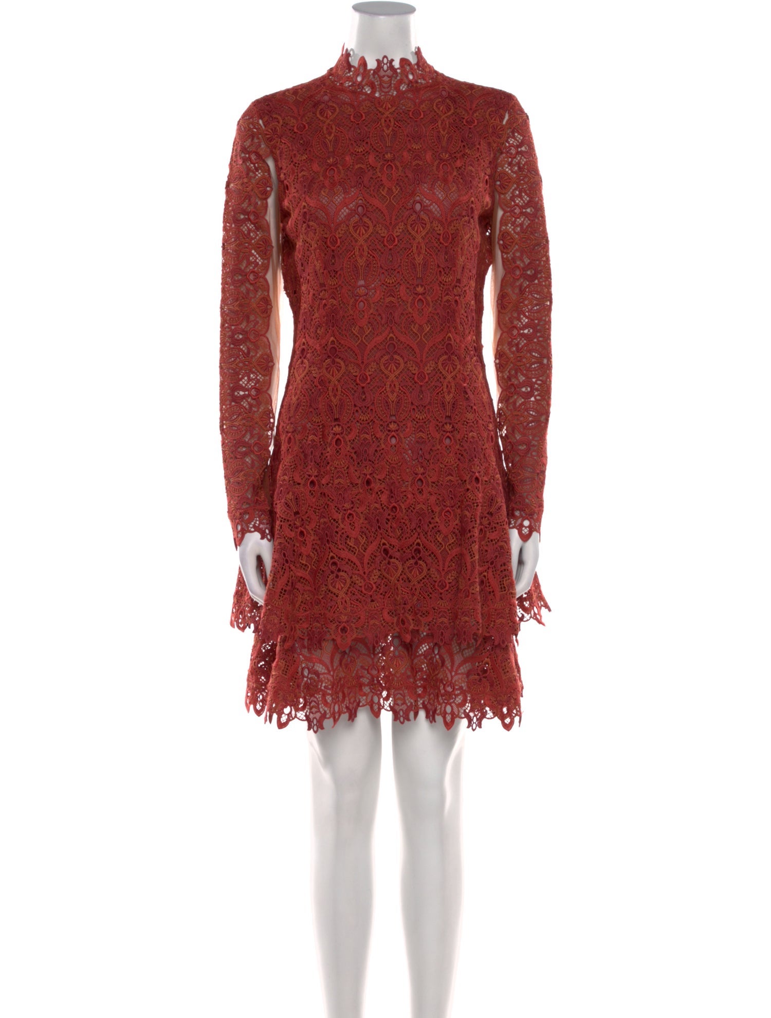 Jonathan Simkhai Lace Pattern Knee-Length Dress