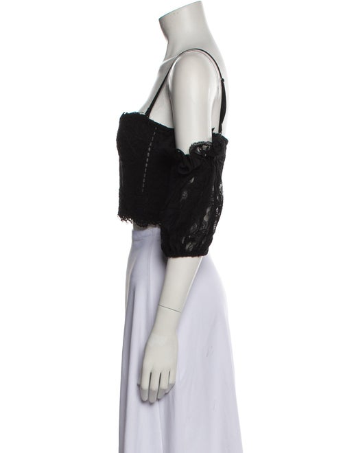 Jonathan Simkhai Nylon Square Neckline Crop Top