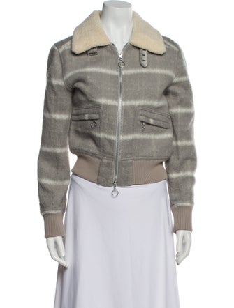 Jonathan Simkhai Wool Striped Jacket