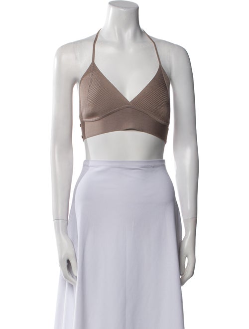 Jonathan Simkhai Halterneck Sleeveless Crop Top