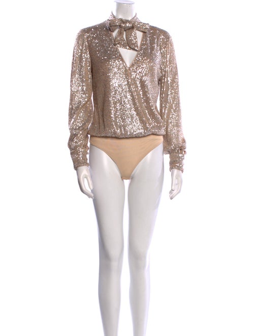 Jonathan Simkhai Tie Neck Long Sleeve Bodysuit